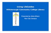 Using LibGuides at Hillsborough Community College Libraries