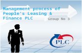 Management process of  people’s leasing & finance plc