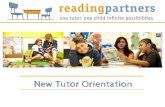 Reading Partners New Tutor Orientation