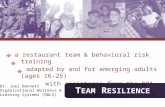 Team Resilience for Emerging Adults in Restaurant Settings (National Restaurant Association)-January 28 (Anaheim)