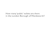 Public Toilets in Wandsworth