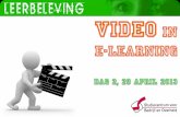Video in e-Learning, dag 2 op 29 april 2013