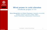 Windpower in cold climates – Vindforsk project V-313