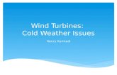 Wind turbines cold weather issues
