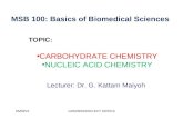 Chemistry of Carbohydrates and Nucleic acids - An introduction