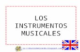 Los instrumentos musicales INGLÉS