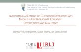 Investigating Blended Learning in Undergraduate Education