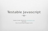 Testable Javascript