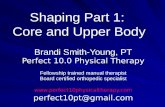 Shaping part 1 core and upper body