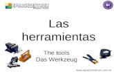 Las herramientas - Tools in Spanish