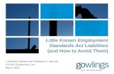 Little Known Employment Standards Act Liabilities (and How to Avoid Them)