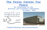 An Internship with the Peres Center for Peace