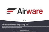Drone Regulatory Talk by Airware's Jesse Kallman at SF Drone Meetup