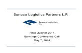 Sunoco Logistics 1Q14 Analyst PowerPoint Presentation