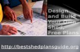 Design and Build Your Own Shed, Free Plans