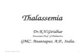 Thalassemia dr.k.v.giridhar