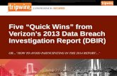 Five Quick Wins from Verizon’s 2013 Data Breach Investigations Report