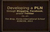 Developing a PLN through Blogging, Facebook, and/or Twitter