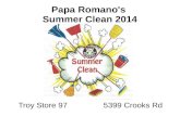 Papa Romano's Troy 97 SummerClean14
