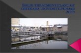 Solid treatment plant