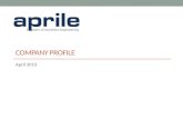 Aprile Company Profile - 2013