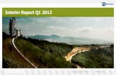 FLSmidth 1st Quarter Report Presentation 2012
