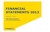 Ramirent Financial Statement Bulletin 2013