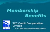 TCC Credit Co-operative Membership benefits