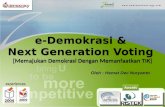 e-democracy and next generation voting revisi 21 april 2014