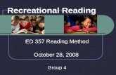 Ed 357 Recreational Reading
