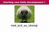 Starting a new ruby on rails development