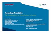 Avoiding Frostbite: Top Considerations for Doing Business in Canada