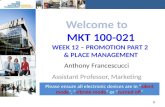 Mkt 100 021 - week 12 - promo & place management