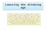 Lowering the drinking age