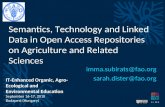 Semantics, technology and linked data in open access repositories on agriculture and related sciences