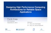 Designing High Performance Computing Architectures for Reliable Space Applications