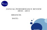 Annual performance review templates  2010   2011