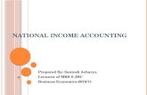 National Income Accounting, A theoretical discussion.