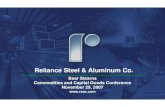 reliance steel & aluminum  92007_11_29_Bear_Sterns_Conference