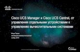 Cisco UCS Manager и Cisco UCS Central, от управления отдельными устройствами к управлению вычислительными системами