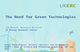 The Need for Green Technologies, by UK Energy Research Centre (UKERC) Research Director Jim Watson, September 2013