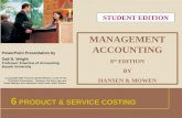 Akuntansi Manajemen Edisi 8 oleh Hansen & Mowen Bab 6