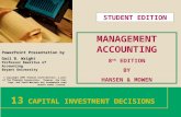 Akuntansi Manajemen Edisi 8 oleh Hansen & Mowen Bab 13