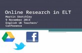 Online Research in ELT