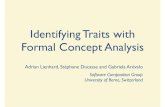 Identifying Traits with Formal Concept Analysis