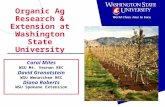 Organic Ag Research & Extensin at Washington State University