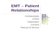 Emt – patient relationships