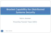 Bracket Capability For Distributed Systems Security