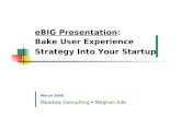 Bake UX into your Startup (March 2009)