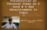 A presentation on personal views on 5 good